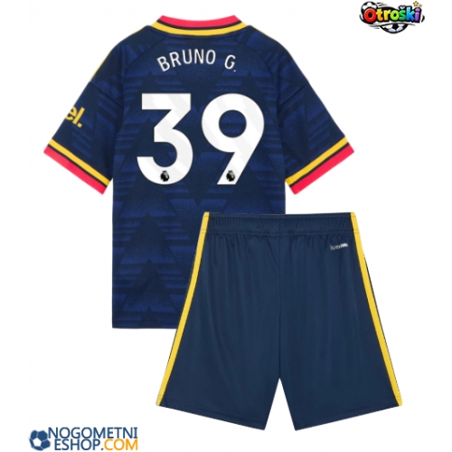 Otroški Nogometni dresi Arsenal Bruno Guimaraes #39 Gostujoči 2026-27 Kratek Rokav (+ Kratke hlače)
